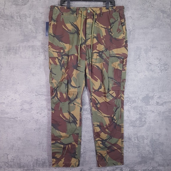 POLO Ralph Lauren Military Army Camo Cargo Pants 36x32...